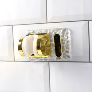 Wall Mounted Broom Mop Holder With Strong Grip Clips