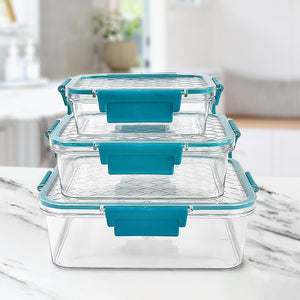 Multipurpose Plastic Containers Lunch Boxes (3 Pcs Set 1500 750 350 Ml Approx)