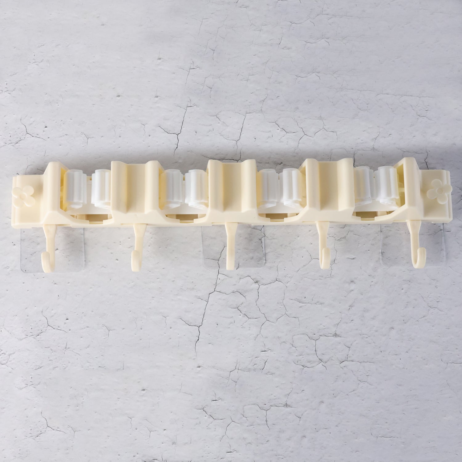 Self-adhesive Wall-mount Broom Mop Holder Rack