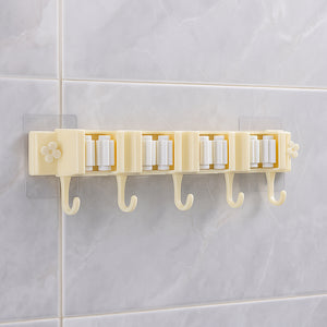 Self-adhesive Wall-mount Broom Mop Holder Rack