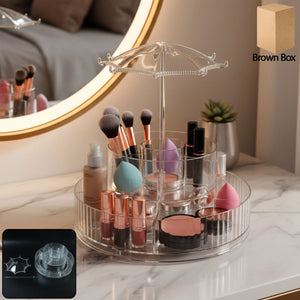 Premium 360 Rotating Makeup Jewellery Organizer Stand (1 Pc)