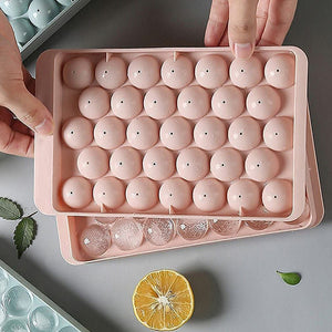 Plastic Round Reusable Ice Cube Ice Ball Mold Lollipop Candy Maker 33 Moulds (16.510 Cm 1 Pc)