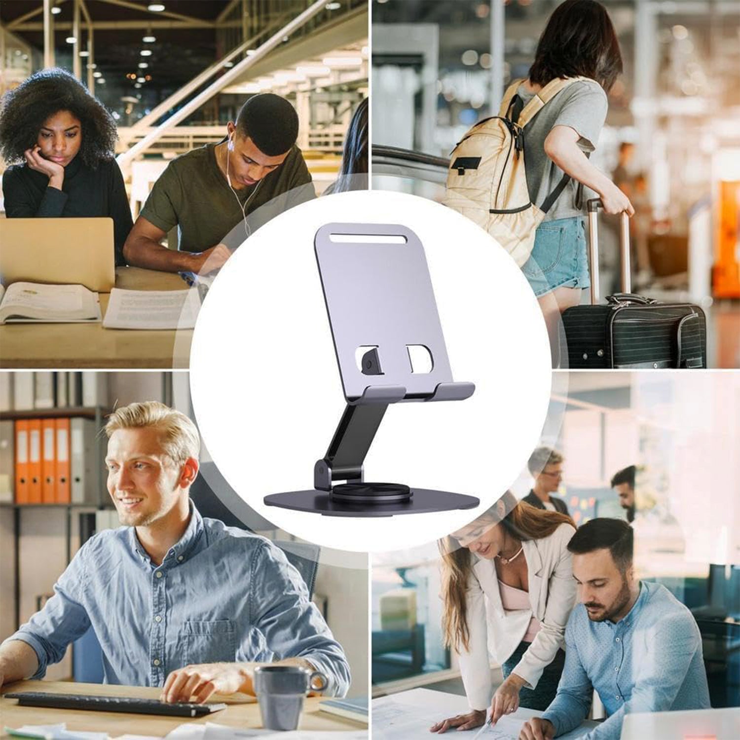 Mobile Stand Foldable 360 Rotatable Mobile Stand (1 Pc)