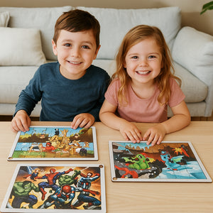 Educational Wooden Jigsaw Puzzle Board - (Mix Design 1 Pc)