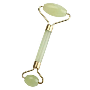 Premium Dual Head Jade Stone Face Roller Gua Sha Massage Tool Set (1 Pc)