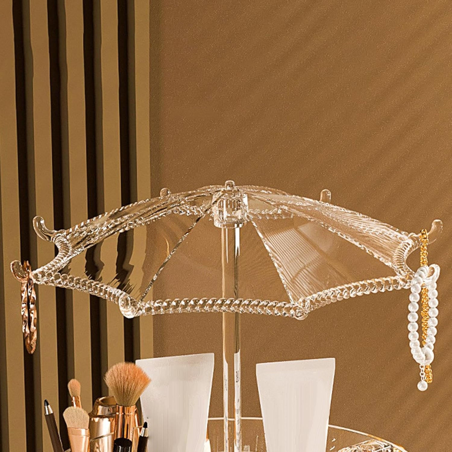 Premium 360 Rotating Makeup Jewellery Organizer Stand (1 Pc)