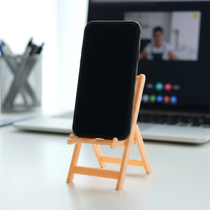 Mini Chair Shape Mobile Stand Holder (1 Pc Peach Color)