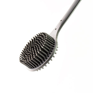 Silicone Back Scrubber Brush With Long Handle (1 Pc)