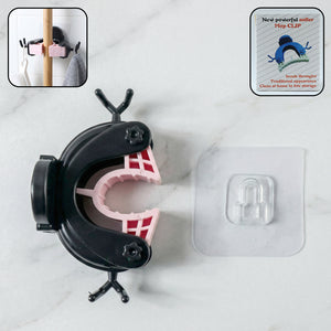 Powerful Antler Style Wall Mounted Mop Broom Holder (1 Pc)