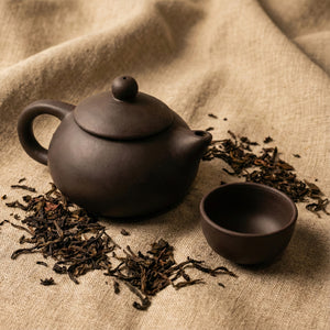 Premium Black Clay Ceramic Tea Set With Teapot 4 Cups