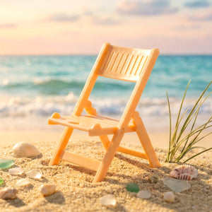 Mini Chair Shape Mobile Stand Holder (1 Pc Peach Color)