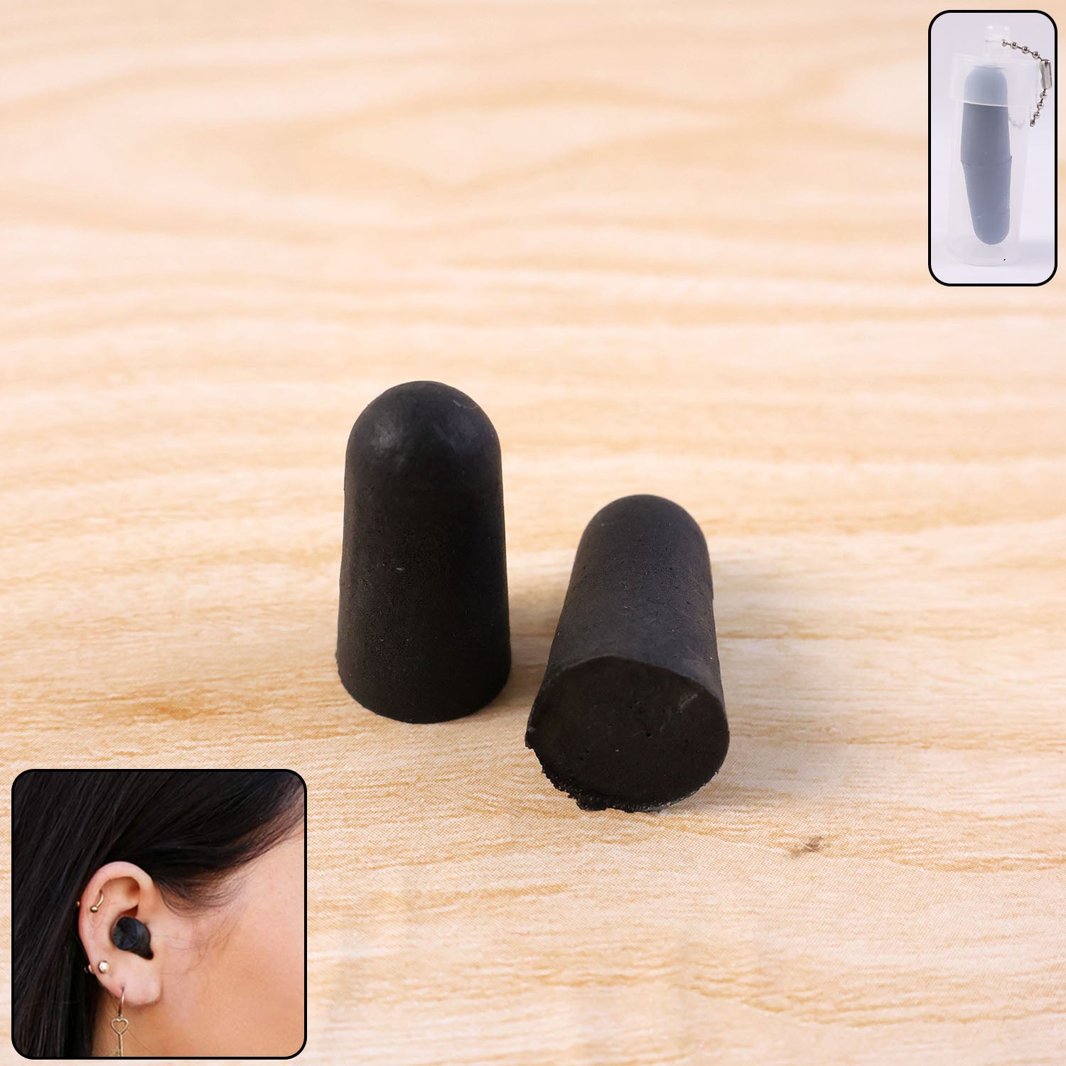 Soft Noise Reduction Ear Plugs (1  Pair)