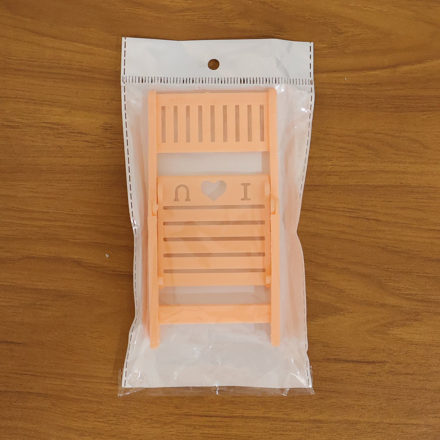 Mini Chair Shape Mobile Stand Holder (1 Pc  Peach Color)